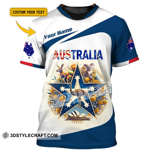 Unisex Shirt, Custom Name Australia Shirt, Australia Lover Polo Long Sleeve Shirt, Australia Gift style option 1