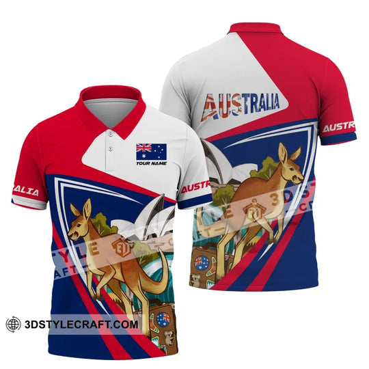 Unisex Shirt, Custom Name Australia T-Shirt, Kangaroo, Australia T-Shirt style option 4