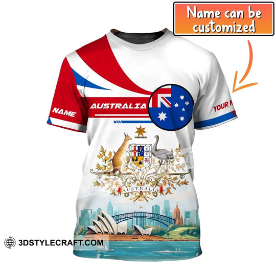 Unisex Shirt, Custom Name Australia T-Shirt, Sydney Harbour Bridge, Australia T-Shirt style option 1