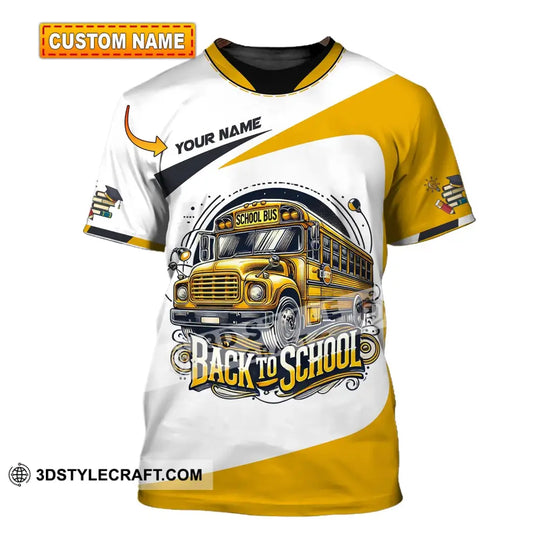Unisex Shirt, Custom Name Back To School Shirt, Back To School Polo Long Sleeve, Back To School Gift style option 1