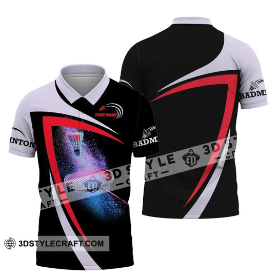 Unisex Shirt, Custom Name Badminton Shirt, T-Shirt for Badminton Club, Gift for Badminton Players style option 4
