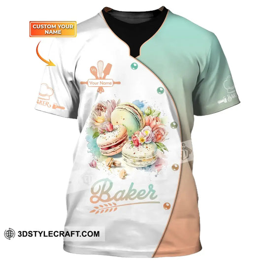Unisex Shirt, Custom Name Baker Shirt, Bakery Chef Shirt, Baking Lovers Gift style option 1