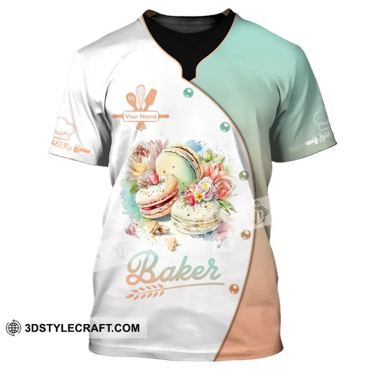 Unisex Shirt, Custom Name Baker Shirt, Bakery Chef Shirt, Baking Lovers Gift style option 2