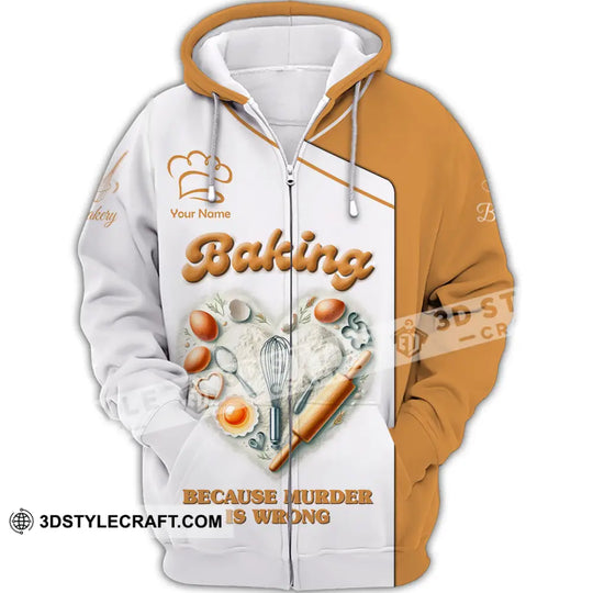 Unisex Shirt, Custom Name Baker Shirt, Bakery Shop T-Shirt, Bakery Chef Polo Long Sleeve style option 3