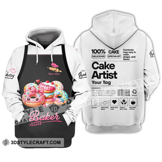 Unisex Shirt - Custom Name Shirt Bakery Cake Artist style option 3