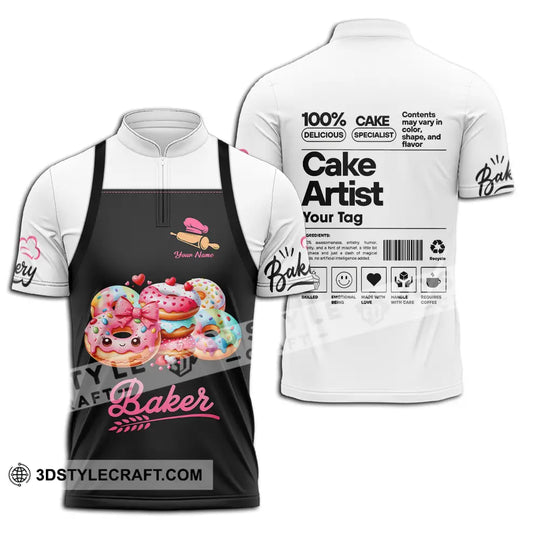 Unisex Shirt - Custom Name Shirt Bakery Cake Artist style option 2