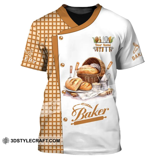 Unisex Shirt, Custom Name Bakery Chef Shirt, Bakery Shirt, Baking Lovers Gift style option 2