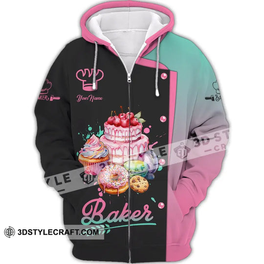 Unisex Shirt, Custom Name Bakery Shirt, Bakery Chef Shirt, Baking Lovers Gift style option 3