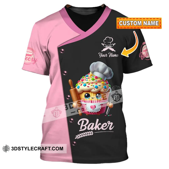 Unisex Shirt, Custom Name Bakery Shirt, Bakery Chef, Bakery Shop T-Shirt, Bakers Gift style option 1