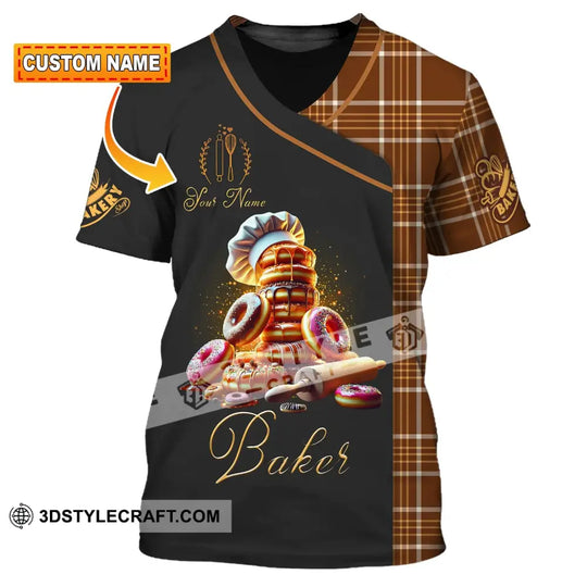 Unisex Shirt, Custom Name Bakery Shirt, Bakery Chef, Bakery Shop T-Shirt, Bakers Gift style option 1
