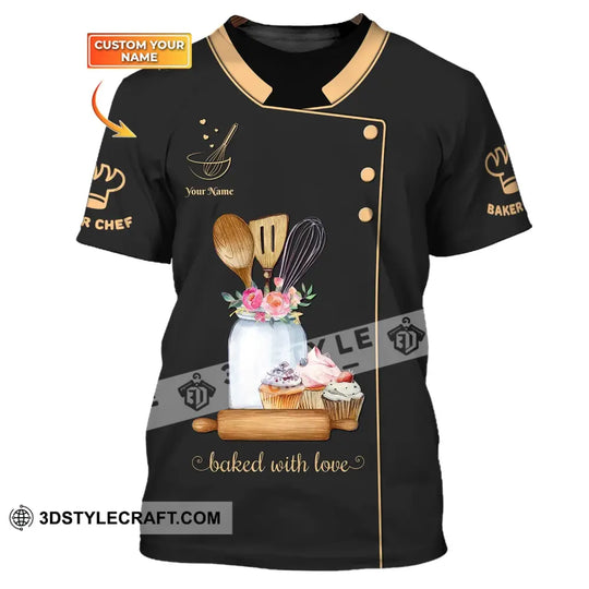 Unisex Shirt, Custom Name Bakery Shirt, Bakery Chef, Bakery Shop T-Shirt, Bakers Gift style option 1