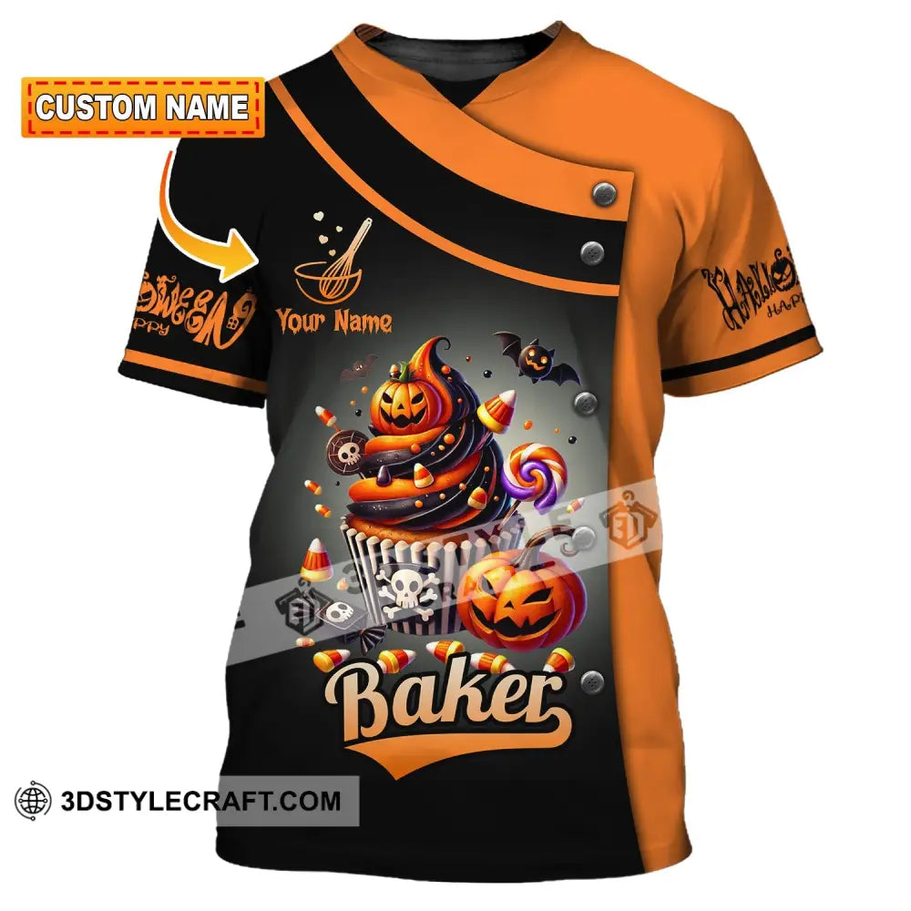 Unisex Shirt Custom Name Bakery Halloween Shop T-Shirt Bakers Gift T-Shirt