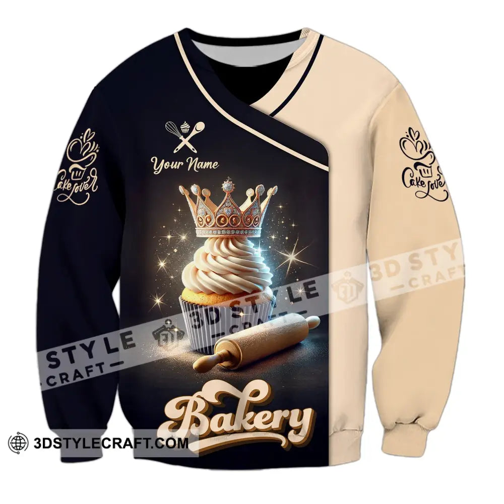 Unisex Shirt - Custom Name Bakery Long Sleeve / S T-Shirt