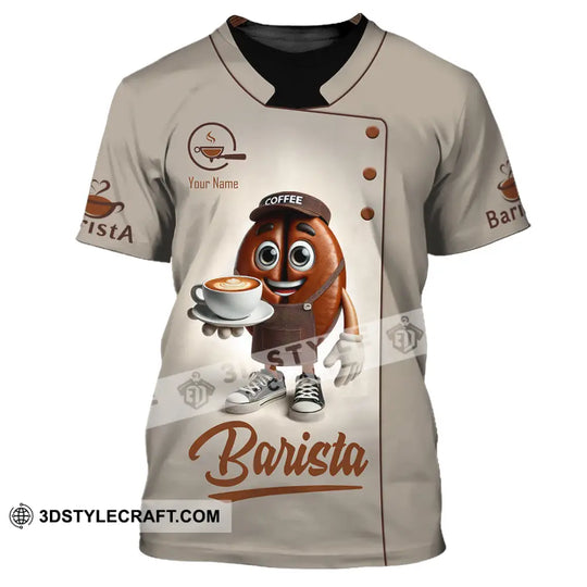 Unisex Shirt, Custom Name Barista Shirt, Barista Gift style option 2