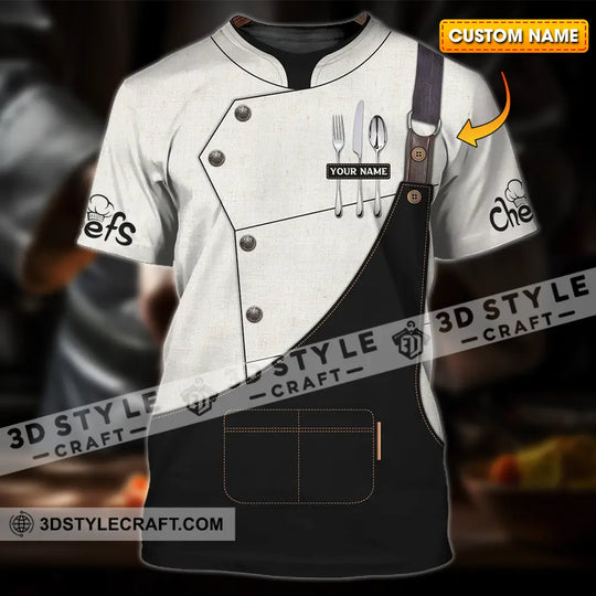 Unisex Shirt - Custom Name Basic Chefs Shirt style option 1