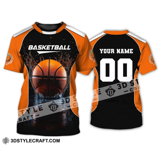 Unisex Shirt, Custom Name Basketball T-Shirt, Basketball Shirt, Gift For Basketball Player style option 2