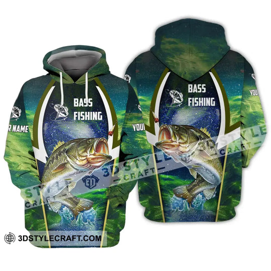 Unisex Shirt - Custom Name Bass Fishing Shirt style option 3