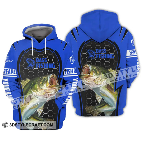 Unisex Shirt - Custom Name Bass Fishing Shirt style option 3