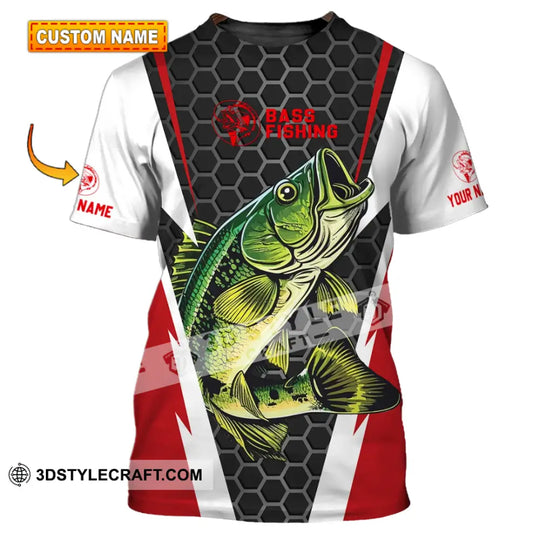 Unisex Shirt - Custom Name Shirt - Bass Fishing Shirt style option 1