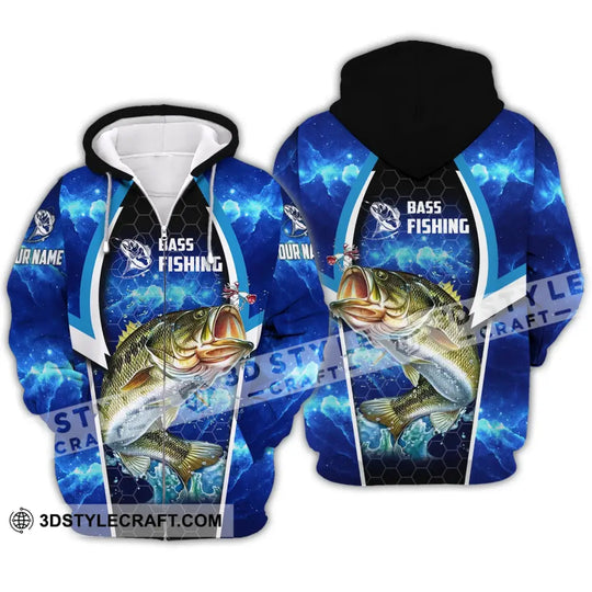 Unisex Shirt - Custom Name Bass Fishing Shirt style option 3