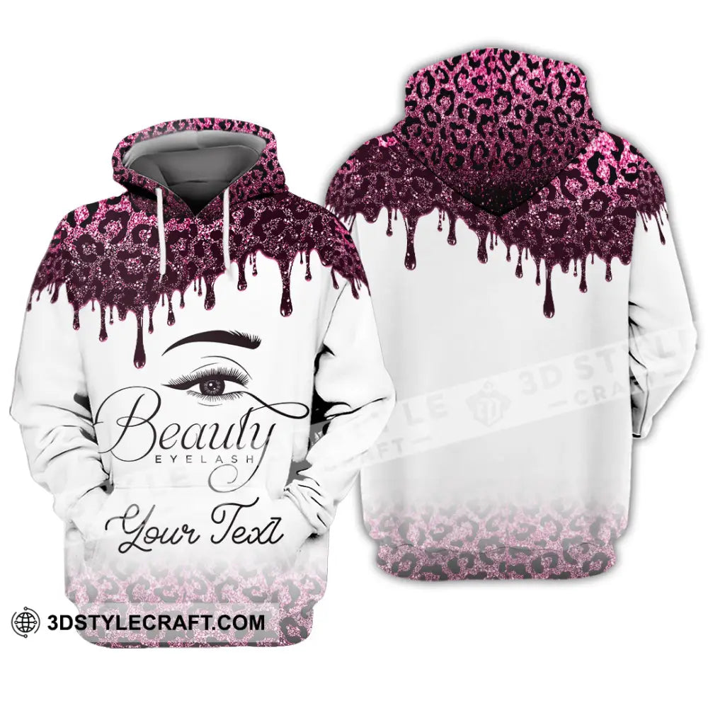 Unisex Shirt - Custom Name Beautiful Eyelash Hoodie / S T-Shirt