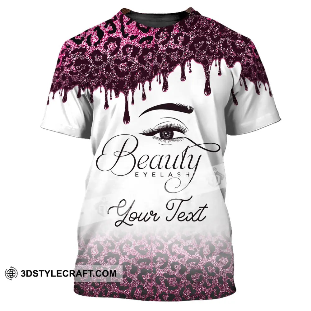 Unisex Shirt - Custom Name Beautiful Eyelash T-Shirt / S T-Shirt