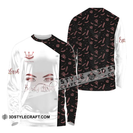 Unisex Shirt - Custom Name Beauty Lashes Shirt style option 4
