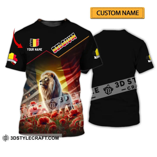 Unisex Shirt - Custom Name Shirt, Belgium National Team Euro 2024 style option 1
