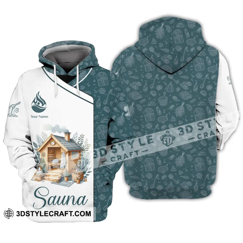 Unisex Shirt - Custom Name Best Sauna House Hoodie / S T-Shirt