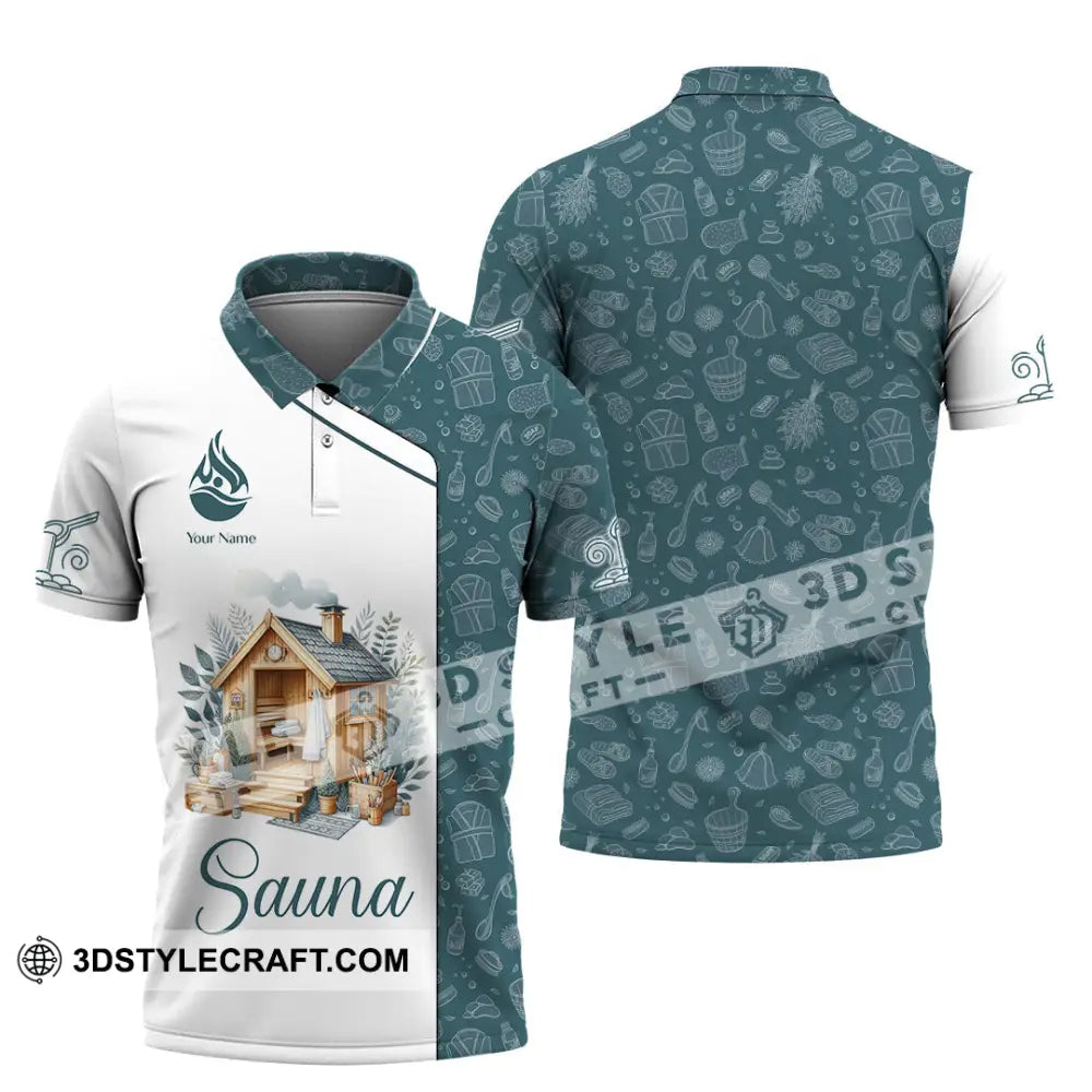 Unisex Shirt - Custom Name Best Sauna House Polo / S T-Shirt