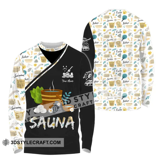 Unisex Shirt - Custom Name Shirt Best Sauna Relax style option 4