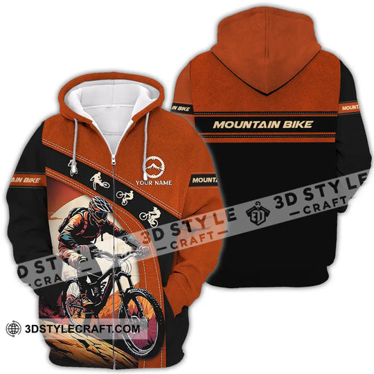 Unisex Shirt - Custom Name Biker Shirt For Mountain Bike Player style option 4
