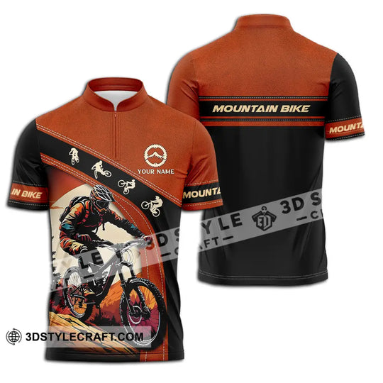 Unisex Shirt - Custom Name Biker Shirt For Mountain Bike Player style option 2