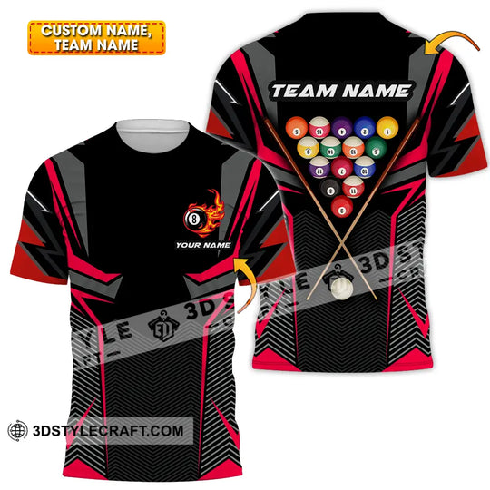 Unisex Shirt - Custom Name Shirt Billiards style option 1