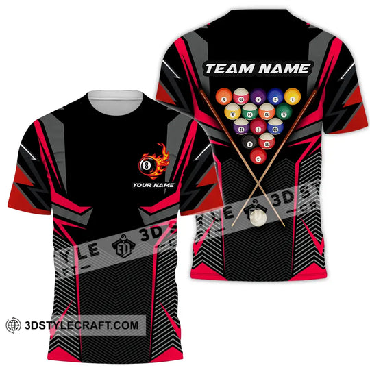 Unisex Shirt - Custom Name Shirt Billiards style option 2