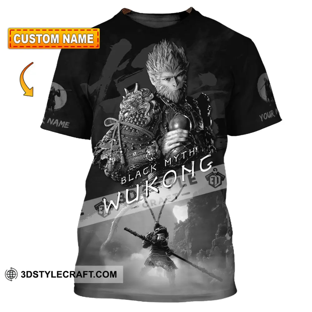 Unisex Shirt - Custom Name Black Myth Wukong General T-Shirt