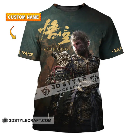 Unisex Shirt - Custom Name Black Myth Wukong Shirt General style option 1