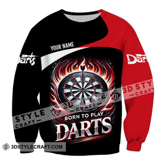 Unisex Shirt - Custom Name Born To Play Dart Shirt style option 4