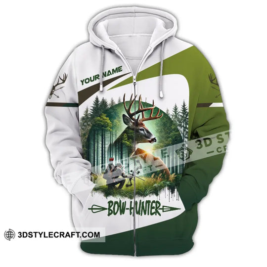 Unisex Shirt, Custom Name Bow Hunter Shirt, Hunter Hoodie Shirt Polo Long Sleeve Shirt style option 3