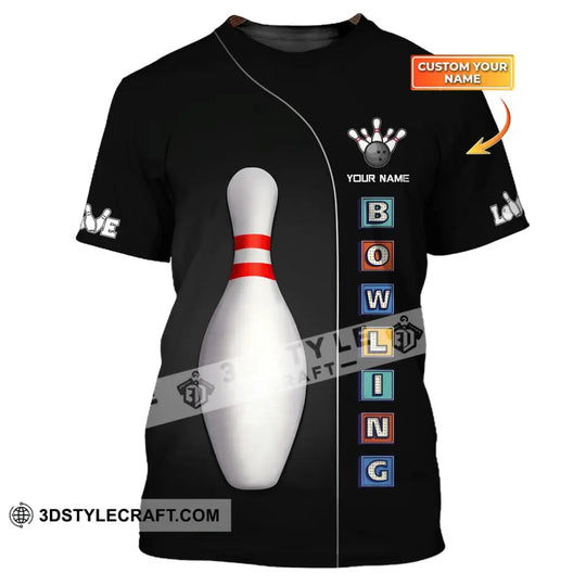 Unisex Shirt, Custom Name Bowling Shirt, Shirt For Bowling Lovers, Bowling Gifts style option 1