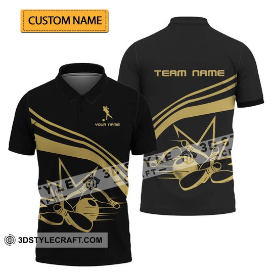 Unisex Shirt - Custom Name Shirt - Bowling Lover Shirt style option 1