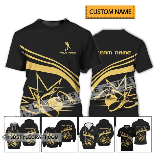 Unisex Shirt - Custom Name Shirt - Bowling Lover Shirt style option 2