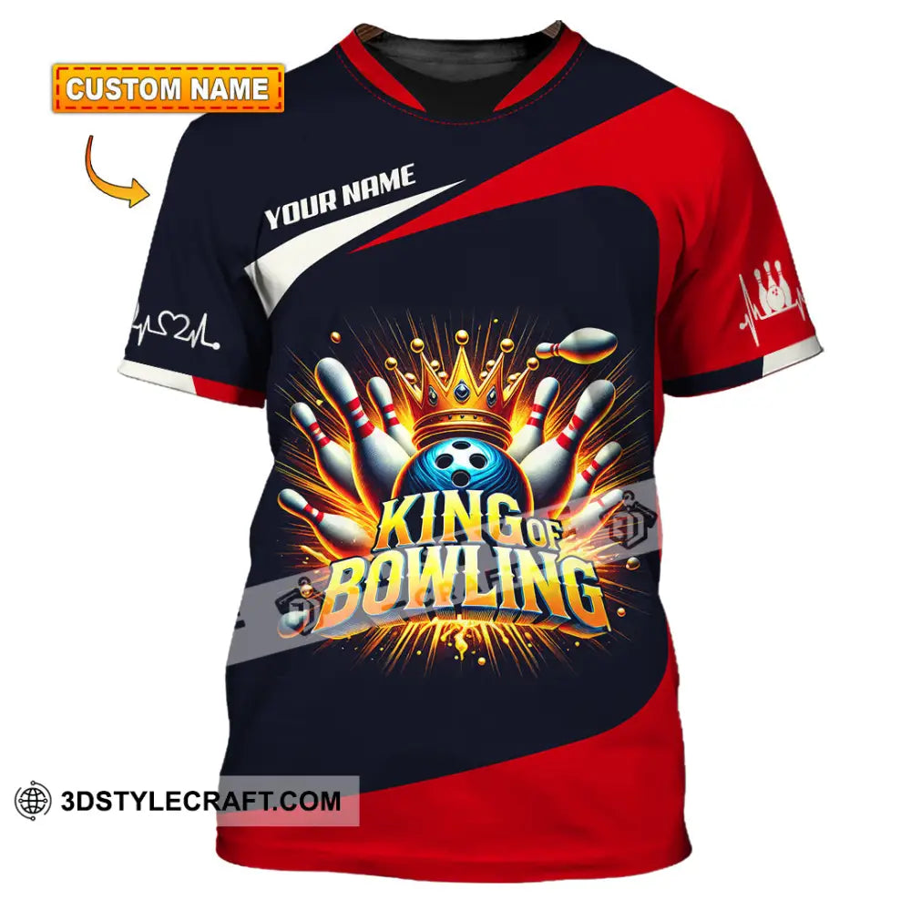 Unisex Shirt Custom Name Bowling Polo Long Sleeve Gift T-Shirt