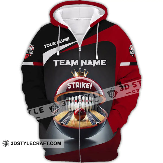 Unisex Shirt, Custom Name Bowling Shirt, Bowling Polo Long Sleeve, Bowling T-Shirt style option 3