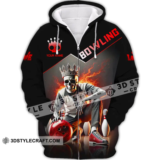 Unisex Shirt, Custom Name Bowling Shirt, Bowling Polo Long Sleeve Shirt style option 3