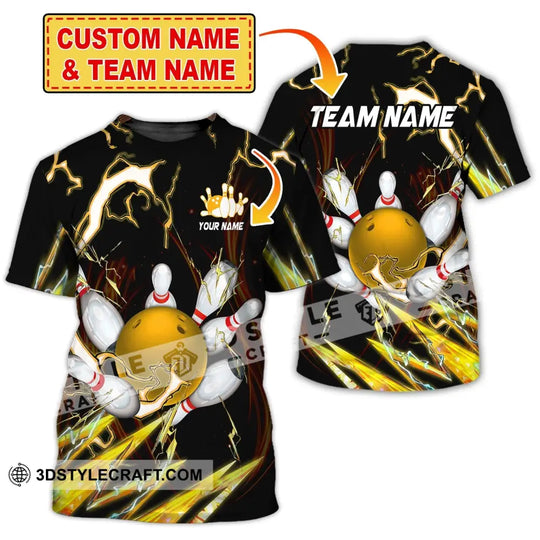 Unisex Shirt, Custom Name Bowling Polo Shirt, Bowling T-Shirt, Bowling Hoodie Long Sleeve Shirt style option 2