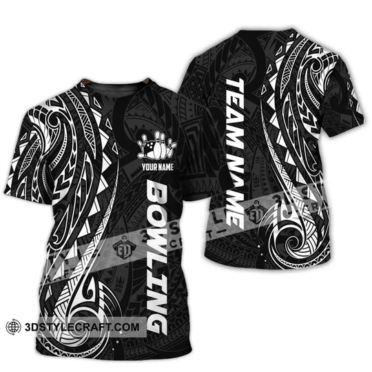 Unisex Shirt, Custom Name Bowling Polo Shirt, Bowling T-Shirt, Bowling Hoodie Long Sleeve Shirt style option 2