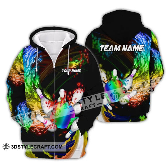 Unisex Shirt, Custom Name Bowling Polo Shirt, Bowling T-Shirt, Bowling Hoodie Long Sleeve Shirt style option 4