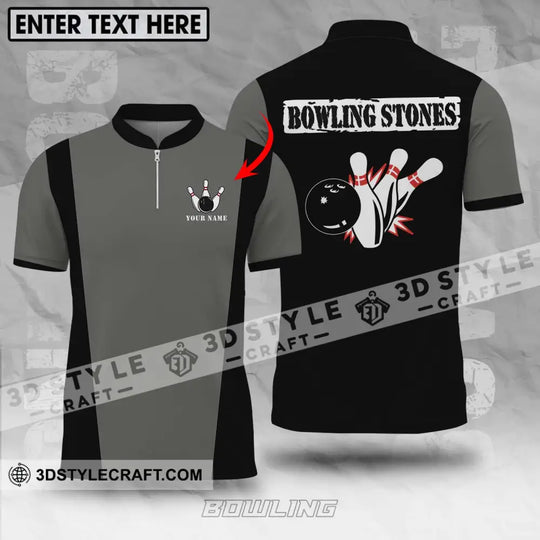 Unisex Shirt - Custom Name Shirt, Bowling Stones Shirt style option 1