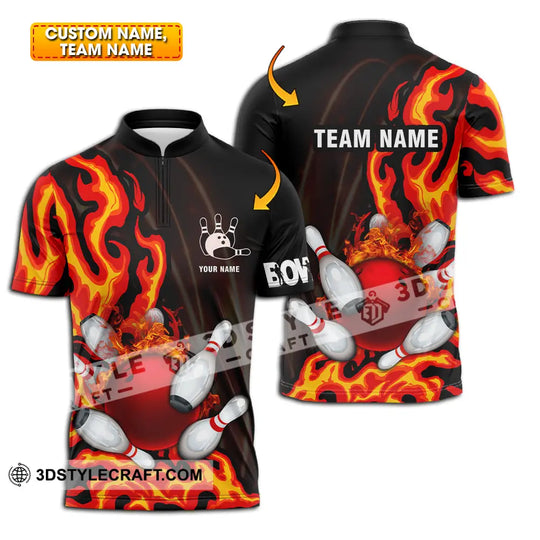 Unisex Shirt - Custom Name Shirt Bowling style option 1